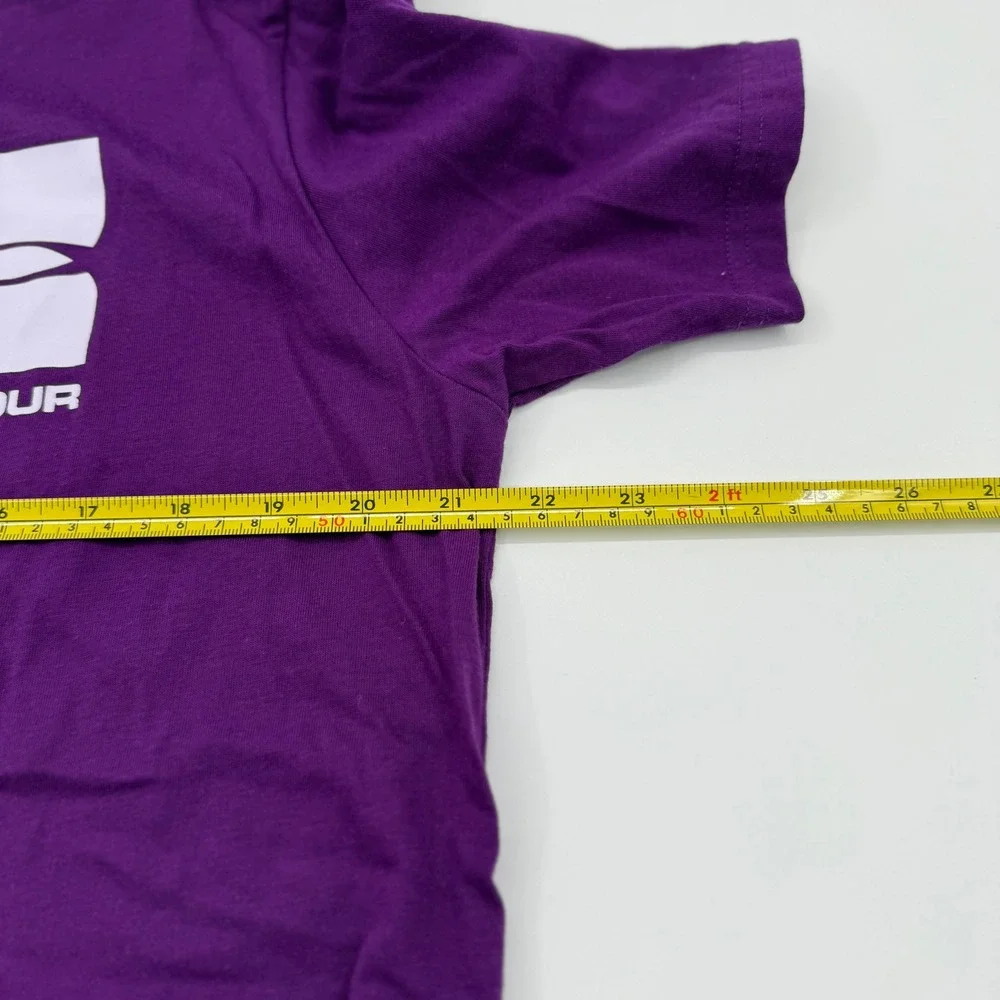 Under Armour Purple Graphic Logo Short Sleeve‎ T-Shirt Womens Large